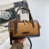 Bolso Boston de color block único, modelo nuevo 2026, bolso de mano elegante, bolso cruzado personalizado, bolso de hombro para el trabajo y los desplazamientos