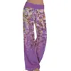 2022 Europeu e Americano transfronteiriço Amazon wish comércio exterior feminino roupa solta posicionamento estampa yoga calça esportiva de perna larga para mulheres