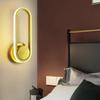Lámpara de Pared Dormitorio Lámpara de Mesita de Noche 2026 Modelo Nuevo Estilo Celebridad de Internet Escalera Balcón Minimalista Creativo Sala de Estar Fondo de TV Giratoria