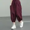Pantalones Cortos de Algodón Pierna Ancha talla extra para Mujer Adelgazantes Pantalones Hallen Tendencia Verano 2024 Nuevos Cintura Alta Bloomers