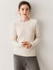 Suéter Simples de Gola Redonda em Cashmere para Outono e Inverno para Mulheres, Suéter Solto Engrossado, Amigo da Pele e Quente para Camada Interna, Suéter Venda por Atacado