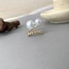 Anillo de Perla para Mujer Anillo de Apertura para Mujer Estilo Frío Nicho Diseño Temperamento Sensación Alta Zircón Anillo de Dedo Explosiones