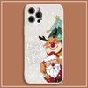 Natal Papai Noel Boneco de Neve 15 Tudo Incluso Capa para Celular Apple 14pro Capa Simples de Silicone Resistente a Quedas para iPhone12