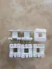 EI2407 Viga en I Vertical Paso de Pines de 3+3 5 Filas Paso de 15 Blanco PBT Conector Macho de Pines Marco Marco de Alambre Audio Potencia EI24