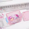 Yuemu Stationery Auténtico Sanrio Hello Kitty Serie de Caramelos de Leche Caja de Almacenamiento Apilable de Tres Capas Caja Multifuncional para Papelería