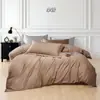 Sábana Bajera de Color Sólido de Alta Gama de Algodón de Fibra Larga Protector de Colchón 1.5m 1.8m Funda de Edredón Lyocell Artículo Individual