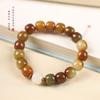 Rosa Púrpura Jade Blanco Raíz de Bodhi Cepillo Estilo Pequeño Fresco Wen Jugar Alrededor de los Dedos Suave Femenino Wen Jugar Bodhi Zi Cuentas de Buda Pulsera de Cambio Gradual