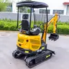 Escavadeira Novo Modelo Mini Escavadeira de Esteira Agrícola para Uso Doméstico em Pomares, Recuperação de Terras, Escavação e Britagem de Solo