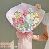 Ramo de Palo Retorcido, Regalo Romántico de Trébol de Cuatro Hojas para Cumpleaños, Paquete de Materiales Hechos a Mano para Mejores Amigos, Rosas