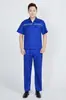 Traje de Trabalho de Manga Curta Antiestático de Verão Respirável e Resistente ao Desgaste Roupas de Trabalho para Fábrica Eletrônica Oficina Faixa Refletiva Vestuário de Proteção do Trabalho