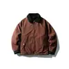 Yidao Vintage 2025 Invierno Nuevo Retro Americano Lana de Cordero Patchwork Doble Cara Cuello Solapa Algodón Chaqueta Cálida