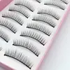 Diana Yan 216 217 Pestañas Postizas Mejoradas Naturalmente Delgadas Diez Pares de Pestañas Pueden Soportar Párpados Dobles