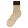 Calcetines color marrón otoño para mujer, calcetines de colores combinados, boca ancha, longitud hasta la mitad de la pantorrilla, calcetines para mujer, calcetines largos, calcetines Zhuji, calcetines sin costuras para el postparto