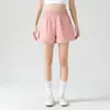 Pantalones de Yoga para Mujer, Estilo Delgado de Verano, Anti-Exposición, Levanta Glúteos, con Bolsillos, Shorts Deportivos para Exteriores, Ropa de Fitness, Shorts de Yoga para Mujer