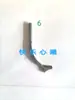 Accesorios para máquina de piel: barra bloqueadora de material de terciopelo granulado, palo bloqueador de material de pelo, barra bloqueadora de material, aguja curva, aguja de crochet, herramienta bloqueadora de bordes