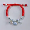 Pulsera de Hilo Rojo con Hueso de Durazno de la Montaña Putuo Candado de Paz y Longevidad para Bebés y Niños Pequeños Hueso de Durazno Natural Cesta de Durazno Pulsera de Madera de Durazno Otro