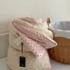 CELING Outono/Inverno 100% Algodão Gaze de Camada Dupla Veludo de Feijão em um Lado Colcha para Cama de Casal Lavável à Máquina Colcha Quente de Inverno