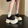 Novedad Primavera y Otoño 2026 Zapatos de Plataforma Versátiles de Moda para Mujer, Estilo Británico Casual, Suela Gruesa Ligera de 6 cm