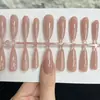 Pegatinas Desmontables para Uñas de 30 Piezas para Transmisiones en Vivo, Uñas Elegantes Estilo Ins, Uñas Portátiles de Alta Gama, Puntas Largas para Uñas al por Mayor