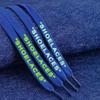 Cordones Luminosos Cordones Impresos con Letras Inglesas Planos Ajuste Zapatos Deportivos Coloridos Zapatillas Impresas