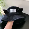 2026 Chapéu de Pescador Jeans com Orelhas de Elefantinho Fofo Proteção Solar Chapéu Bacia Primavera Verão Novo Chapéu Respirável