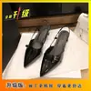 Zapatos de Mujer 2026 Otoño/Invierno Nuevo Estilo Francés Puntiagudos de Tacón Bajo, Sandalias de Tacón Alto, Zapatos de Salón Estilo Pequeño Aroma