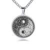Nova Joia Transfronteiriça Aço Titânio Colar Criativo Yin e Yang Tai Chi Estilo Étnico Retrô Corrente de Suéter Personalizada Masculina