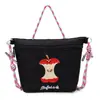 Suministro Exclusivo Transfronterizo de Bolsos Cruzados Bordados de Dibujos Animados Personalizados, Bolsos Mini Portátiles para Mujer, Se Pueden Estampar con Texto y Logo
