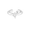 Nuevo Anillo Estrella de Cuatro Hombres Serie Orgullo Imitación Piedra de Luna Anillo de Pareja Diseño de Nicho Anillo Abierto para Hombres