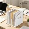 Caixa de armazenamento com suporte para livros, organizador de documentos, porta-objetos de mesa, porta-pastas, suporte de mesa espesso para estudantes
