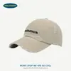 Gorra de Béisbol Bordada Magkongr Estilo Retro Americano con Agujeros Desgastados, Estilo Adelgazante, Moda Urbana Unisex