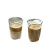 Copo de Vidro com Tampa Flip-Top de Alto Valor para Nicho, Copo Doméstico de Grande Capacidade, Transparente, para Bebidas Frias, Copo de Café com Borda Enrolada