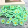Cabeça de Flor Pequena Simulada 4cm Girassol Margarida Feito à Mão Flor Artificial Atacado Casamento Decoração para Casa Sapatos e Chapéus Acessórios Decorativos