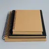Bloco de Notas de Papel Kraft Diário de Estudante Impressão Personalizada Caderno com Espiral Simples Livro de Registro Espesso Personalização