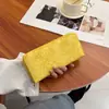 Bolsa de Flor para Mujer Verano Nuevo 2024 Cartera Larga Moda Cartera de un Solo Cierre Multitarjeta Clutch Grabado de Moda