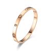 Pulseira de Aço Inoxidável de Cintura Fina Estilo Coreano Luxo Leve Pulseira de Titânio Cravejada com Diamantes Sem Desbotamento Pulseira com Fivela Cyber Celebrity