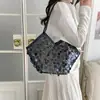 Bolso de Hombro de Moda Patchwork Personalizado con Lentejuelas para Mujer 2026 Nuevo Bolso de Mano Trendy de Primavera para Commuter Bolso de Hombro Versátil