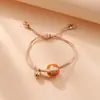 Jingdezhen Navidad Cerámica Cuerda Trenzada Pulsera Animales de Dibujos Animados Cuerda de Mano Joyería al por Mayor para Atracciones Turísticas Nicho Lujo Ligero