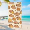 Capibara Lindo Capibara Microfibra Playa Baño Toalla Impresión Digital Alta Definición Niños Natación Vacaciones Toalla