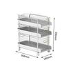 Cozinha Gap Armazenamento Rack Piso Multi-camada Ultra-estreito 18cm Carrinho Geladeira Gap Rack Parede 20cm Rack Side Storage Rack