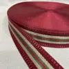 Fita de nylon imitação colorida fita listrada alça de mala 3,8 cm em estoque atacado grande quantidade fornecimento direto da fábrica Congyou