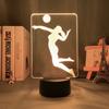 Presentes Esportivos Feminino Vôlei Ilusão 3D Rugby Hóquei no Gelo Futebol Luz Noturna Indução Mudança de Cor Luz de Basquete
