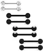 Amazon Hot Selling Aço Inoxidável Língua Unhas Set Breast Ring Breast Nail Body Piercing Jóias Europeu e Americano Tongue Ring