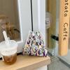 07252 Bolsa de Almacenamiento con Cordón de Tulipán Lindo Bolsillo para Artículos Varios Bolsa Portátil de Mano para Lápiz Labial Lavado Monedero