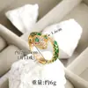 Pulseras Europeas y Americanas Transfronterizas Chapadas en Oro de 18 Quilates Japonesas y Coreanas, Joyería de Mano de Estilo Lujo Ligero con Anillos Zodiacales de Serpiente Incrustados con Circonita para Mujer, de Larga Duración y Sin Decoloración