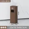 Cubos de Basura de Acero Inoxidable al por Mayor para Vestíbulos de Hoteles, Uso Comercial en Entradas de Elevadores, con Ranura Extintora de Humo, Gran Capacidad, Móviles