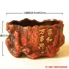 Maceta de cerámica, estilo europeo vintage de arcilla roja, para mesa de balcón, plantas suculentas, árbol de la fortuna, bonsái, decoración floral interior creativa