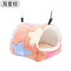 Bolsa de Miel Musaraña Nido de Algodón Cálido de Invierno Hamaca de Felpa Coral Suministros para Mascotas Pequeñas Ardilla Nido Colgante de Algodón