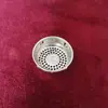 Suministro de fábrica acero inoxidable 304 colador de té filtro de té masa de té tamaño de punto completo entrega sin costuras