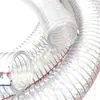 Manguera de alambre de acero de PVC, transparente, espesada, para bombeo de aceite, tubería de plástico resistente a bajas temperaturas, tubería de drenaje y aguas residuales de gran diámetro.